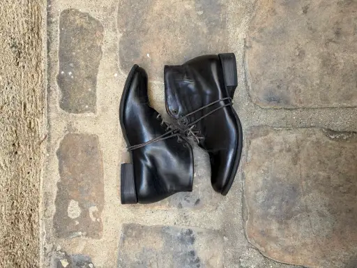 (New Arrival) CHEREVICHKIOTVICHKI x YOHJI YAMAMOTO - 2016 Lace up leather boots
