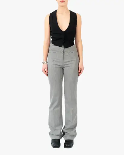 SS20 Waistcoat in Black Viscose