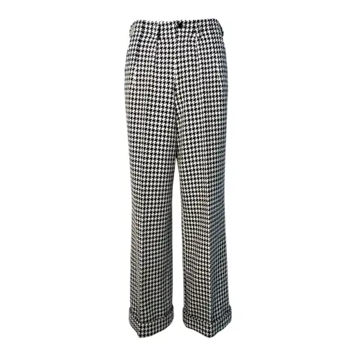 Yohji Yamamato Houndstooth Wool Trousers