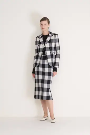 Dior Plaid Skirt Suit