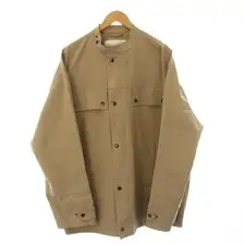 Dries Van Noten Stand Collar Shirt Jacket Blouson Size L Camel
