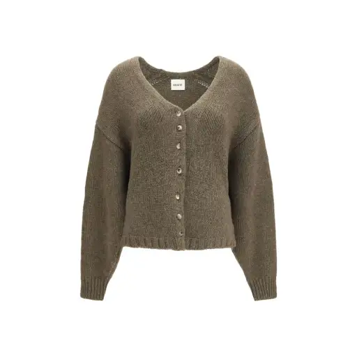 Bicolor Cashmere Cardigan
