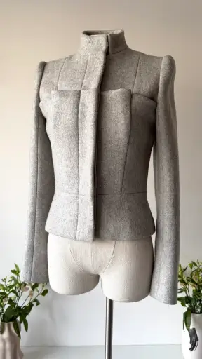 Alexander McQueen FW 1999 grey technical jacket