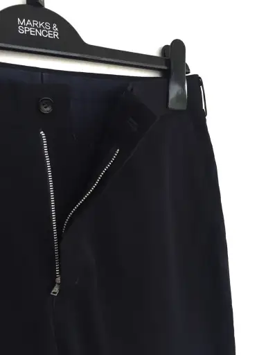 FW09 Comme des Garcons Homme Black Minimal Gabardine Pants