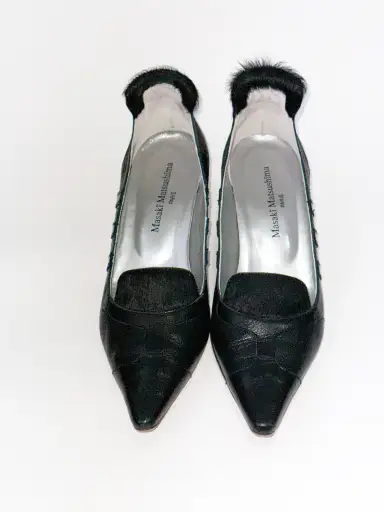 Masaki Matsushima Heels in Leather and Pony hair