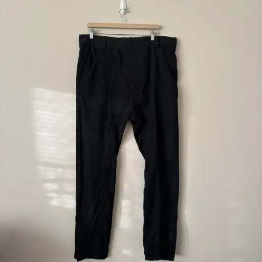 Alexandre Plokhov Black Cinch Strap Trousers Avant Garde