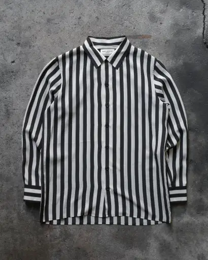 Saint Laurent Paris FW13 Striped Button Up Shirt