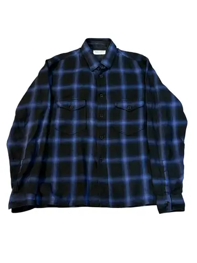 FW13 Runway Sample Blue & Black Checkered Flannel