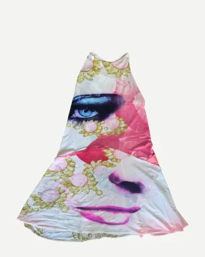 Roberto Cavalli SS01 Elizabeth Taylor Silk Dress