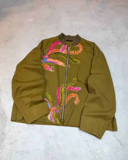 Yohji Yamamoto POUR HOMME Phoenix Print Blouson