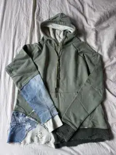 GREG LAUREN 再構築 パーカー フーディー