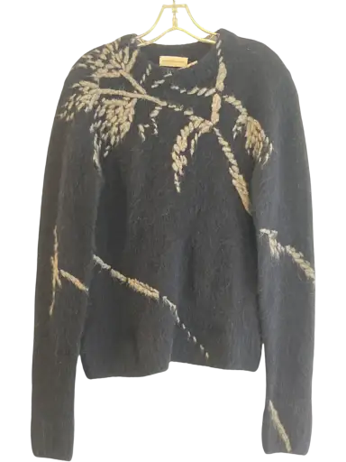 Men's Dries Van Noten Navy alpaca blend Sweater