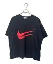 NIKE      × BLACK COMME des GARCONS              Short sleeve cut and sew black