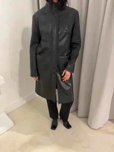 Plein Sud Jeans Coated Long Jacket