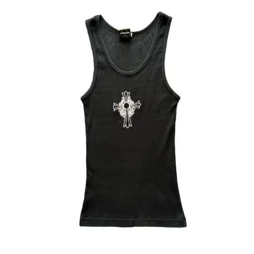 Chrome Hearts Vintage Hairy Cross Tank Top