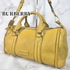 BURBERRY バーバリー レザー ミニボストンバッグ 2wey ノバチェック