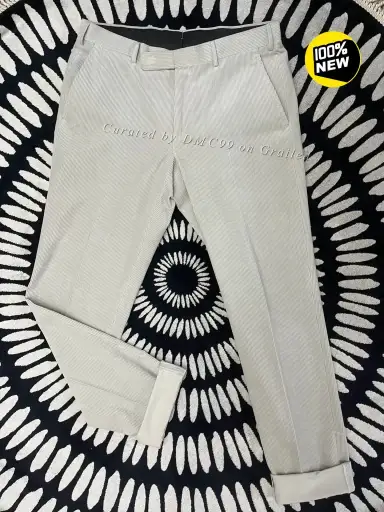 Ermenegildo Zegna Gray Corduroy Trousers