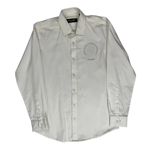 Balmain Shirt - Medium White Cotton