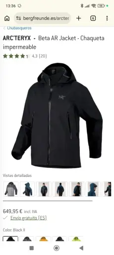 Arcteryx Beta AR XL