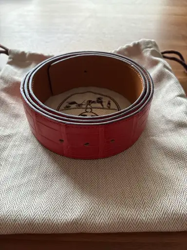 Hermes Constance 42mm Crocodile Belt