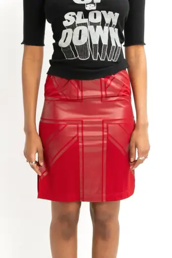 Hysteric Glamour Red Union Jack Skirt