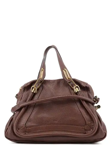 Brown Leather Paraty 2-Way Shoulder Bag