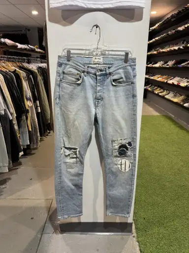 Acne Studios Distressed Patchwork Jeans