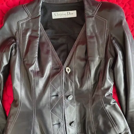 Dior Boutique Paris Lederjacke Blazer – 100% Agneau – Luxus
