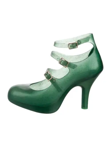 Rubber Glitter Accents Pumps