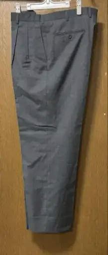 ブリオーニメンズ グレー ウールスラックス 、ウエストサイズ92cm
