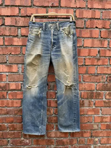 W30x29 distressed the flat head denime redline japan
