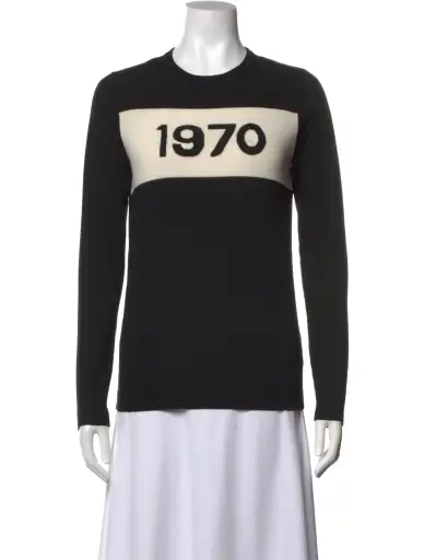 Wool Graphic Print Top