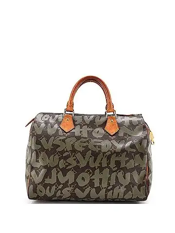 Louis Vuitton Speedy Handbag Limited Edition Monogram Graffiti 30