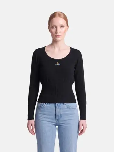 Black Orb Knit Jumper