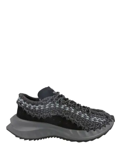 VLogo Suede Crochet Low-Top Sneakers