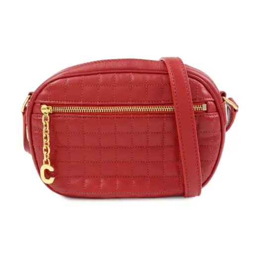Celine C Charm Camera Quilted Leather