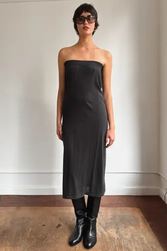 RARE ISSEY MIYAKE STRAPLESS DRESS