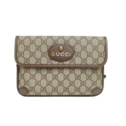 GUCCI Neo Vintage Fanny Pack 24 Ebony PVC