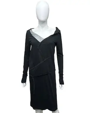 AW2002 HUSSEIN CHALAYAN LAYERED DRESS