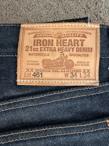 Iron Heart LOT 461 21oz Selvedge Denim Bootcut Jeans
