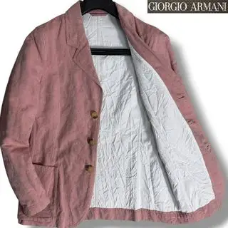 J3056 美品 ジョルジオアルマーニ ストレッチコットンテーラードジャケット ピンク 46 GIORGIO ARMANI ジョルジオアルマーニ(GIORGIO ARMANI)のメンズのジャケット/アウター(テーラードジャケット)の商品詳細ページへのリンク