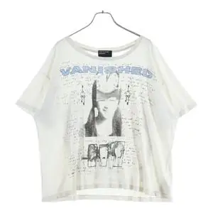 アンファンリッシュデプリメ BUDDHIST UNCLE T-SHIRT ブッタモチーフ クルーネック半袖カットソーTシャツ ホワイト