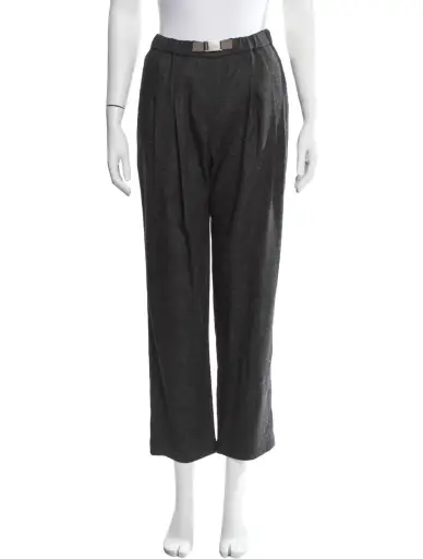 Tweed Pattern Straight Leg Pants w/ Tags