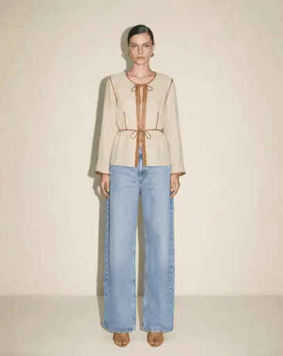 SS 1999 Ombré Linen Tie Jacket – Karl Lagerfeld Era