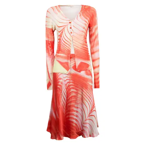 SS 2001 Coral Silk Set