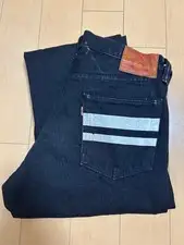 Momotaro Jeans B0205SP Going to Battle Black Selvedge Denim W32 Pre-owned Japan