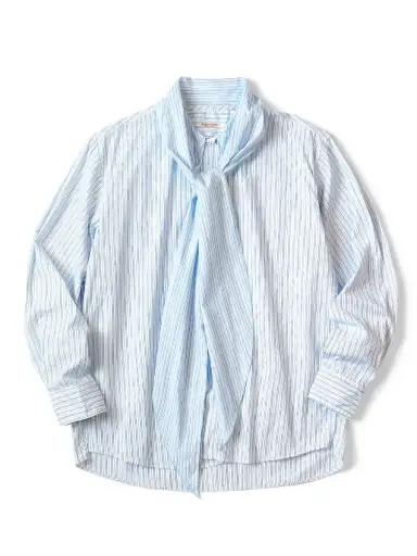 Kapital Cotton Striped Bow Tie Shirt