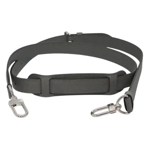 Louis Vuitton Adjustable Shoulder Strap Leather Gray Leather Straps Accessory (Pre-Owned)