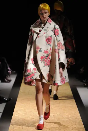 Comme des Garçons 2012FW “2 Dimensions” Runway Rose Print Coat