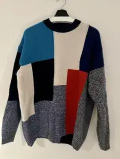 【名作/ウール100%】スタジオニコルソン × ZARA カラーブロックセーター